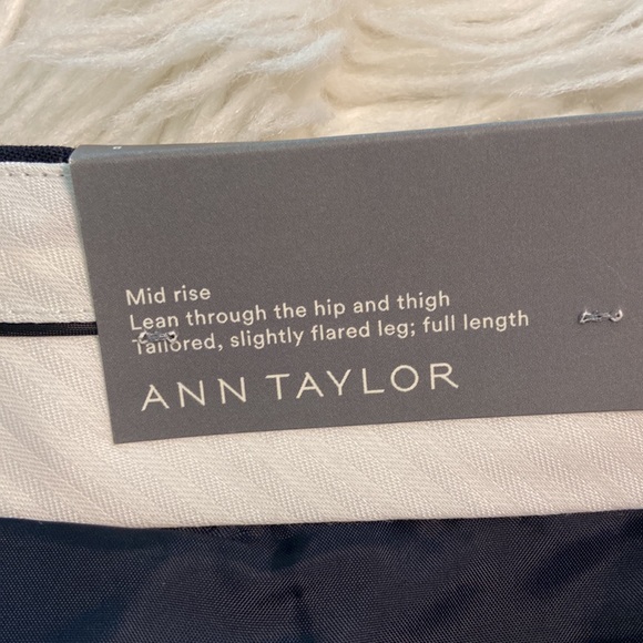 ANN TAYLOR THE TROUSERS PANTS SIZE 8 brand new navy blue color inseam 32” - Picture 8 of 13